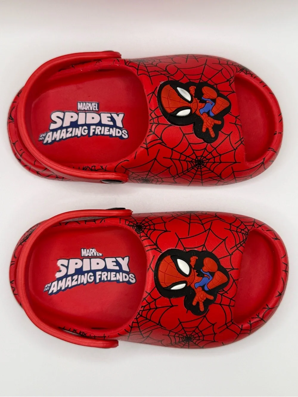 Marvel Kids Red Spidey Slip-On Clog Sandals